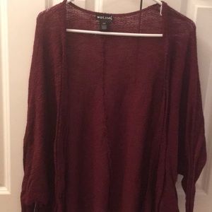 Burgundy cardigan